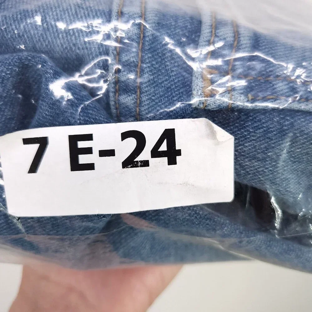 Madewell The Momjean Short Size 25 Women's Blue Denim Fringe High Rise - Picture 9 of 9